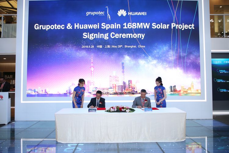 華為向西班牙的Grupotec太陽能項目提供168MW逆變器