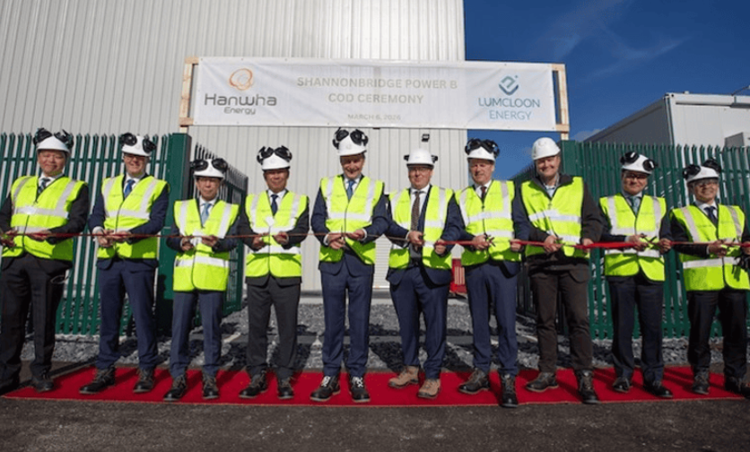 愛爾蘭香農(nóng)橋B儲(chǔ)能設(shè)施啟用，Lumcloon與Hanwha助力電網(wǎng)穩(wěn)定