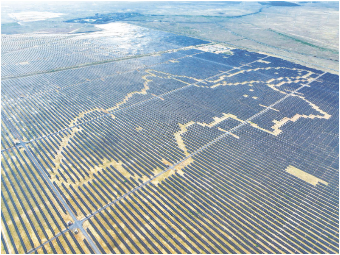 寧夏600萬千瓦采煤沉陷區光伏基地建成投運