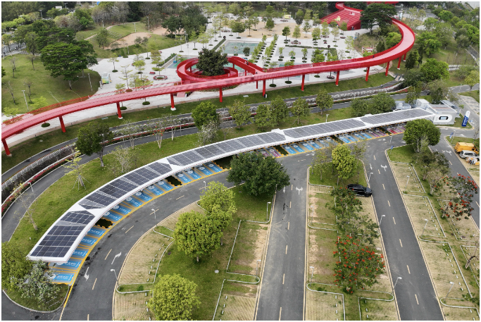 粵港澳大灣區(qū)規(guī)模最大車網(wǎng)互動(dòng)超充示范站落地深圳